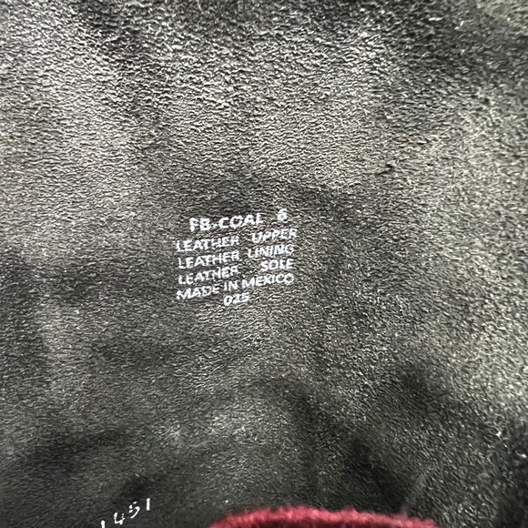 🚫SOLD! 🐎🤠|•FREEBIRD•| Black 'Coal' Lace Up Black Leather & Burgundy Suede🐎 - Picture 13 of 15